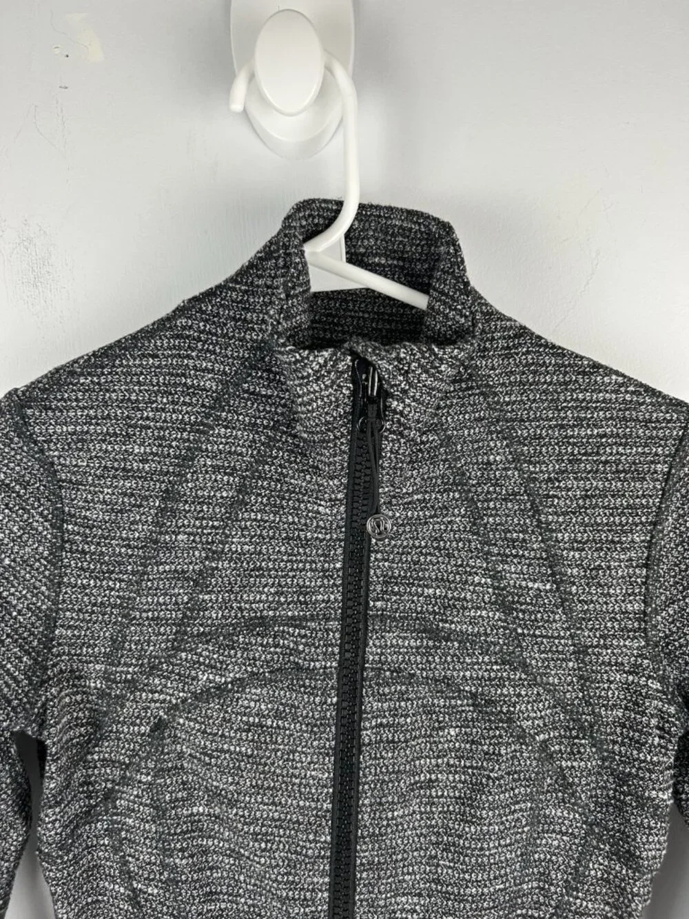 Lululemon Define Jacket Heathered Black White Full Zip Size 2 - Picture 5 of 9